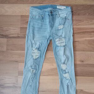 Pistola Light Wash Distressed Skinny Jeans